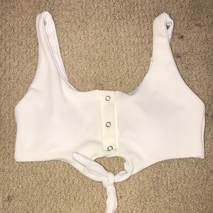 White zawful bikini top!!